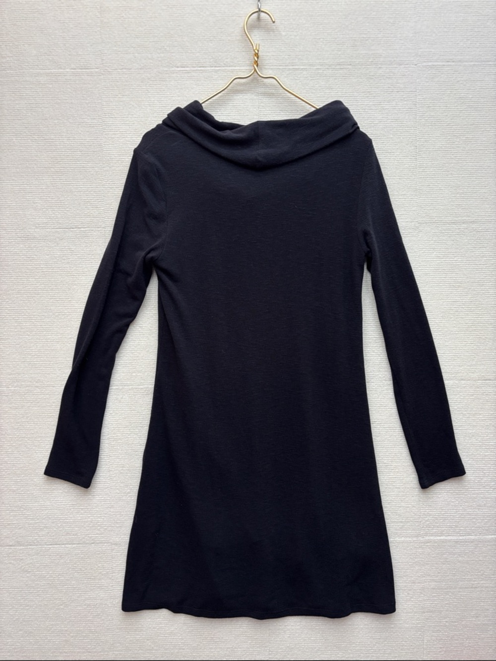 Michael Stars | Black Long-Sleeve Cowl Neck Women's Dress medium Beatrice tahoe - Picture 6 of 7